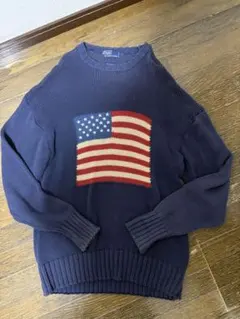 Polo by Ralph Lauren アメリカ国旗ニット L 木村拓哉　ポロ