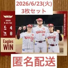 楽天 プレイヤーズブロマイド 瀧中瞭太 マッカスカー 村林一輝 6/23 3枚のサムネイル