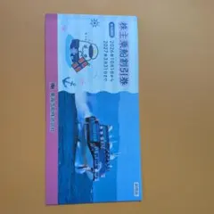 東海汽船株主優待券10枚