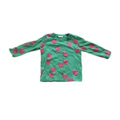 ハート柄長袖カットソー 90cm