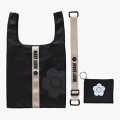 マリークワント3WAY エコバッグ (ケース付き) 花柄 デイジー