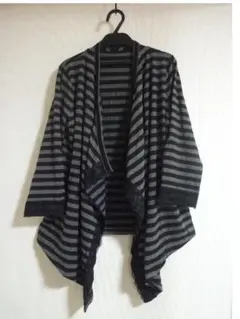 ギャラリービスコンティ☆ストレッチ ニットソー レース カーディガン☆２