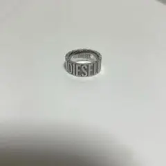 DIESEL シルバーリング ロゴ入り us8