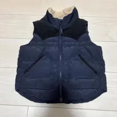 ユニクロ　ネイビー 中綿ダウンベスト サイズ110