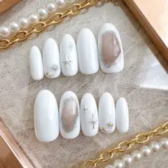 【現品限り】ネイルチップ ハンドメイド#M16