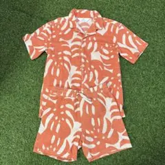 H&M 半袖シャツ・ショートパンツセット 140cm オレンジ