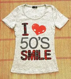 今流行り!アイラブTシャツ! y2k 00s 平成ギャル グランジ ピチTシャツ