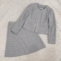 大きめサイズ13号！krone♡タキヒョー　ツイードセットアップ　スーツ