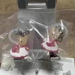 サンリオ　ゆるっとめじるしアクセサリー　マロンクリーム　２点　ガチャガチャ