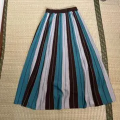 ストライプ ロングスカート