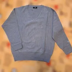 ロデオクラウンズ グレー Vネック ニット