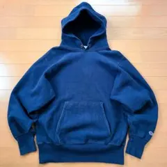 し*ー様 極上　チャンピオン　リバースウィーブ　90s 刺繍タグ　USA M ネ 極上チャンピオンリバースウィーブ90s 刺繍タグUSA M ネイビー