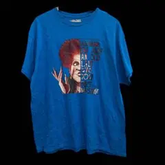 US古着GILDAN アメキャラ　グラフィックTシャツ 青　XL