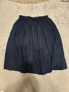 リバーシブルフレアスカート ネイビー/カーキ