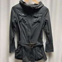 B A C KNU M B E R フード付きブラックジャケット