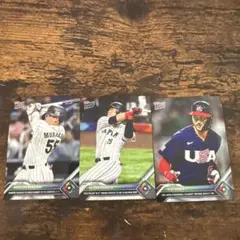 村上宗隆 岡本和真　ターナー　TOPPS NOW WBC 3枚セット