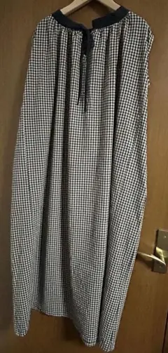 ギンガムチェックノースリーブワンピース