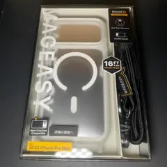 252 iPhone 17ProMax対応ケースショルダー トラップ 付きクリア