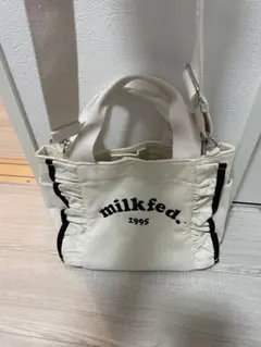 新春セール！美品 現行販売品！milkfed. ギャザー付きトートバッグ