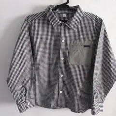après les cours チェック柄長袖シャツ 140