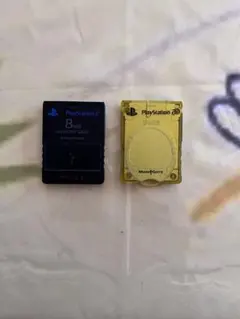 PlayStation 2 8MB メモリーカード 黒・黄