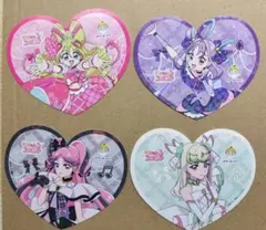 ビアードパパ　キミとアイドルプリキュア♪紙製コースター4個セット