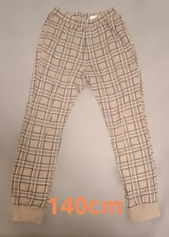 【デビロック】チェック柄サルエルパンツ 140cm