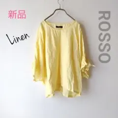 新品訳あり URBAN RESEARCH ROSSO リネンブラウスイエロー