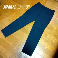 【美品】GU イージーアンクルパンツ スラックス 薄手 春夏 紐付き