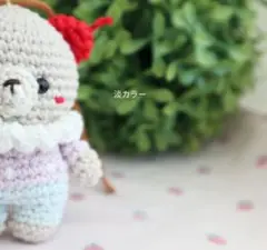 ★あみぐるみ★クリームソーダくまちゃん　グレープ味
