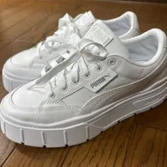 PUMA Cilia Wedge 24.5cm White-glacial - メルカリ