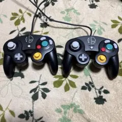 ゲームキューブ　コントローラー　ブラック　スマブラ　２個セット