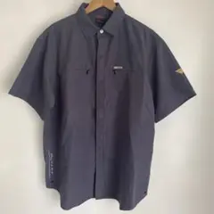 OLD VANS 半袖シャツ グレー ポケット付き