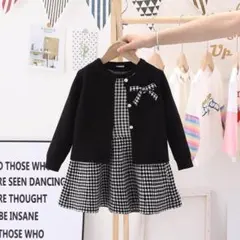 新品　スーツ　セットアップ　女児 120cm　黒　入学式にも