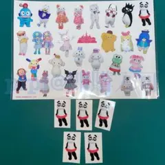 パンダバ クリアステッカー ピューロランド バラ売り セット