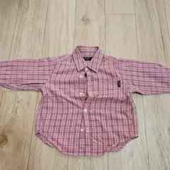 Comme ca du mode チェックシャツ 90　レトロ　綿100