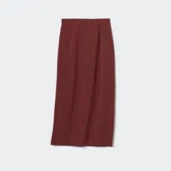 ガぶリコさま専用 ユニクロ ストレッチダブルフェイスナロースカート ワイン XL