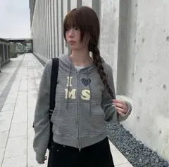 I ♥ MS ストライプパーカー