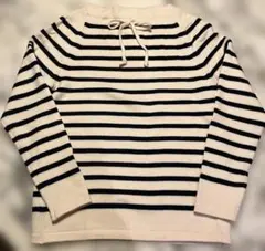 YURI PARK ボートネックボーダー ウールニット S