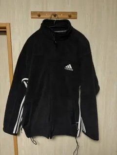 adidas ブラック フリースジャケット L