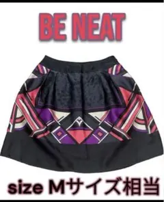 beneat ビーニート ひざ丈スカート M サイズ相当 マルチカラー