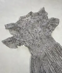INGNI イング フリルワンピース 花柄 オフショル　M
