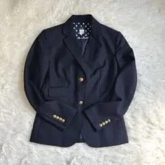 ✨美品✨J.CREW 紺ブレ テーラードジャケット 金ボタン ネイビー