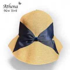 Athena New York アシーナニューヨークMayRibbon麦わら帽子 - メルカリ
