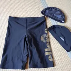 ellesse メンズ 競泳水着 スイムキャップセット Mのサムネイル