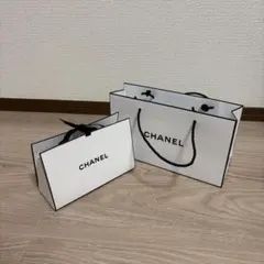 CHANEL ホワイトショップ袋　ギフトボックス　ショップ紙袋　シャネル