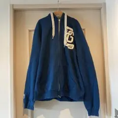 パーリーゲイツ　パーカー　紺　濃紺　ネイビー　4 裏起毛　色褪せ無し パーリーゲイツ パーカー 紺 濃紺 ネイビー 4 裏起毛 色褪せ無し