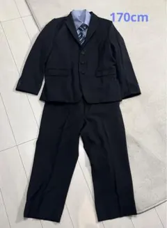 美品　オリバーハウス　卒業式　スーツ 170㎝　黒 スーツセット　フォーマル