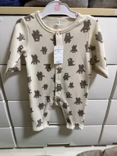ロンパース クマ柄