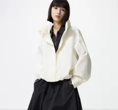 UNIQLO アイボリー ウィンドプルーフスタンドブルゾン　 XL